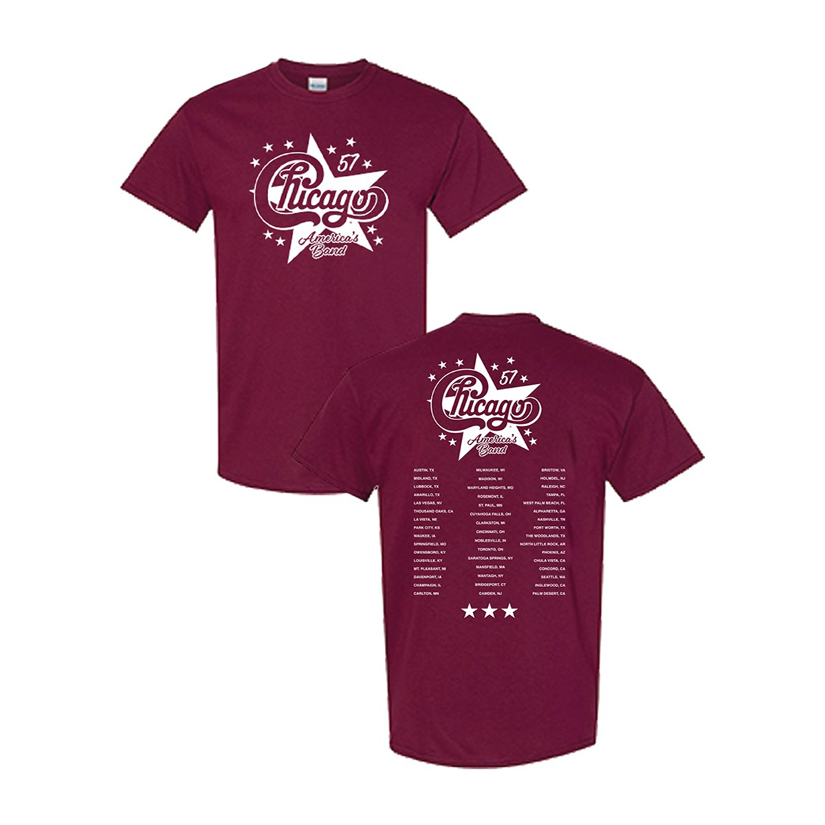 Chicago band shirt sales